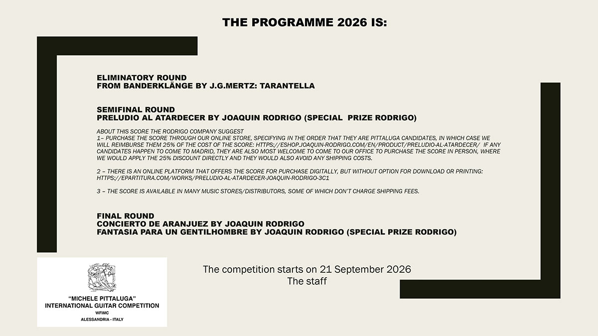 Il programma 2026